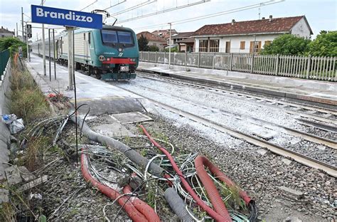 Mappa del luogo dell'incidente a Brandizzo, sulla linea ferroviaria Torino-Milano