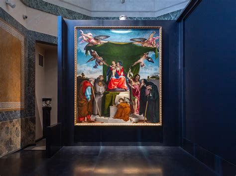 Dettaglio della disposizione delle tele di Lorenzo Lotto nella Sala Lotto
