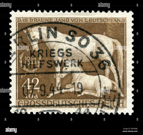 Timbro postale storico con corno