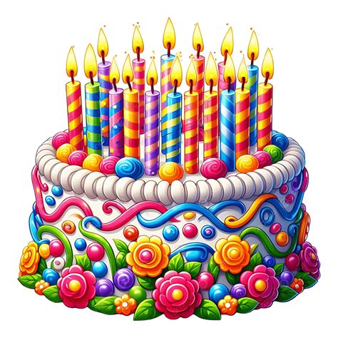Foto storica di una torta con candeline o illustrazione di una festa di compleanno ottocentesca