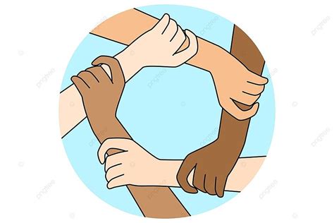 disegno stilizzato di persone che si tengono per mano in un cerchio, simboleggiando l'unità del gruppo