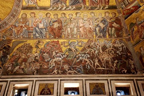 Mosaico del Giudizio Universale all'interno della cupola del Battistero