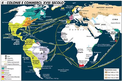 Mappa delle prime missioni cattoliche in Africa Centrale nel XIX secolo con le rotte esplorate