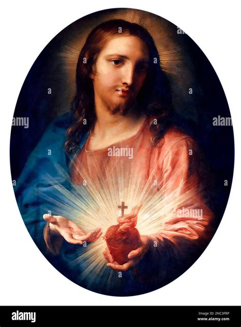 Illustrazione simbolica del Sacro Cuore di Gesù e del concetto di Misericordia Divina