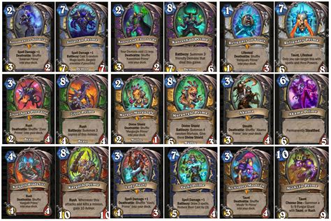 Thematic image of Hearthstone Priest summoning large legendary minions with glowing resurrection effects