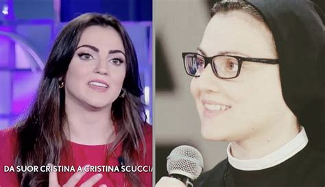 Ritratto di Suor Cristina durante una delle sue esibizioni a 