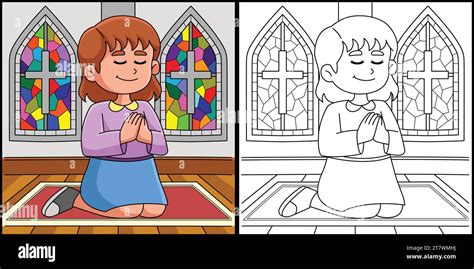 illustrazione di persone laiche che pregano con un breviario in ambienti quotidiani