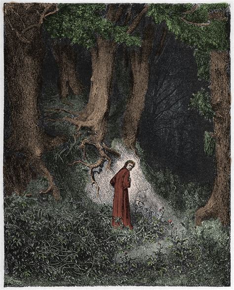Illustrazione di Dante Alighieri nella Divina Commedia
