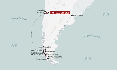 illustrazione aerea della pianura tra Cile e Argentina con strade sopraelevate e veicoli futuristici
