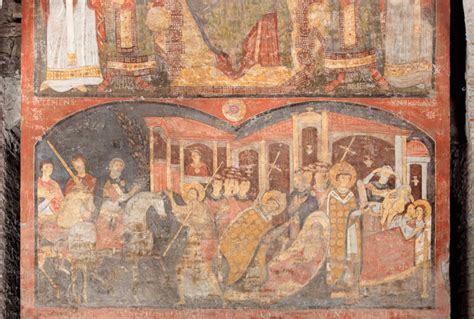 Affresco di Sant'Agostino in meditazione