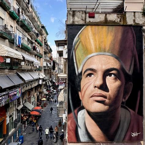 Murale di San Gennaro realizzato da Jorit a Napoli
