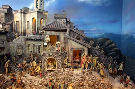 Un presepe napoletano settecentesco con dettagli intricati