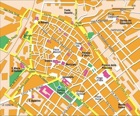 Mappa storica del quartiere Monte Rosello a Sassari negli anni '30-'50