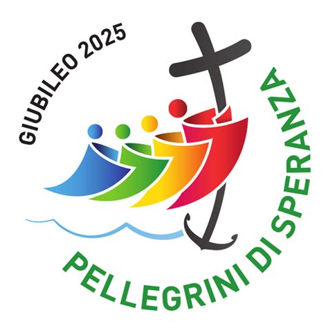 Immagine del logo ufficiale del Giubileo 2025.