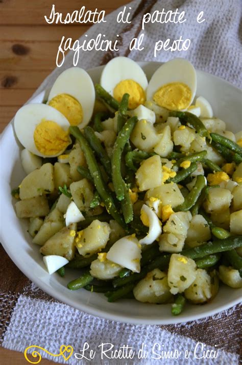 Insalata tiepida di patate, fagiolini e pesto alla genovese