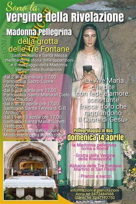 Infuografica sui messaggi della Madonna della Rivelazione