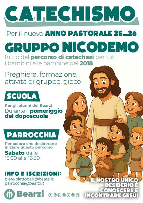 Infografica: Struttura del percorso di catechesi