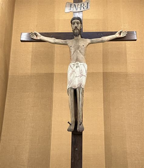 Dettaglio del Crocifisso ligneo di Borgo San Lorenzo
