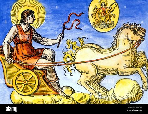 Illustrazione della dea Aurora su un carro alato