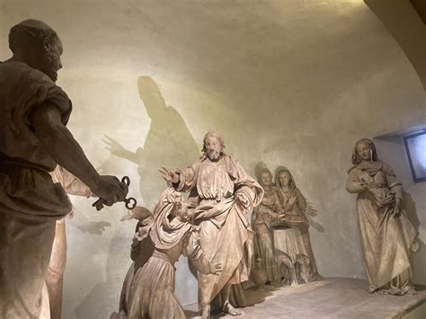 Illustrazione storica o artistica raffigurante un gruppo di donne bibliche in un contesto narrativo