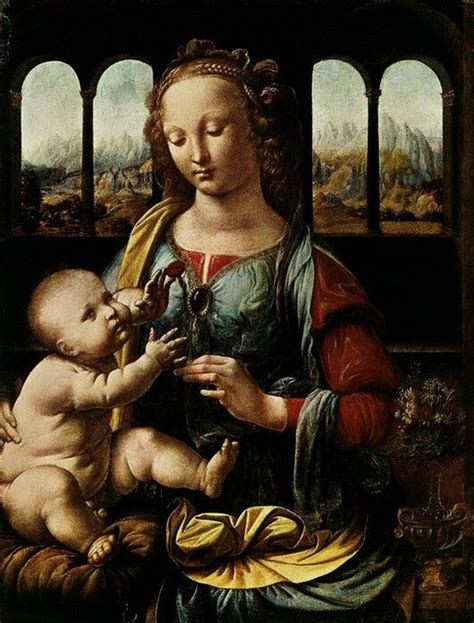 Madonna del Garofano di Leonardo da Vinci, inquadratura generale