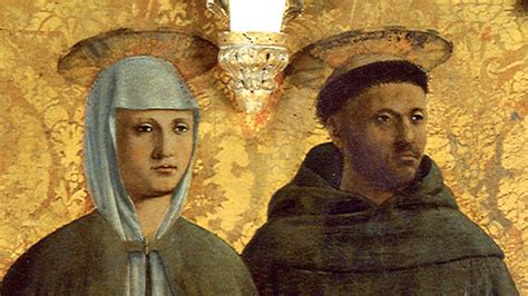 affresco che ritrae San Francesco che taglia i capelli a Santa Chiara alla Porziuncola
