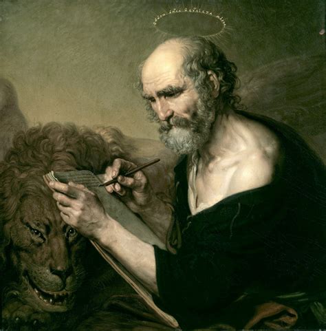 Ritratto di San Marco Evangelista con libro e penna