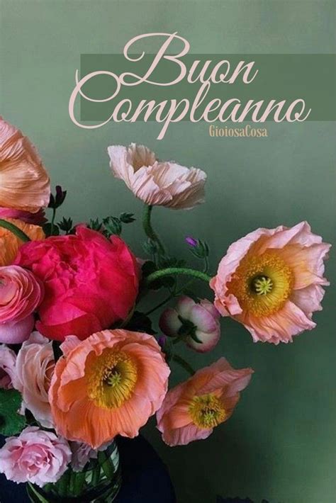 Immagine di auguri con fiori e carta da lettere