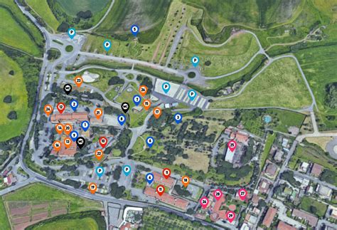 Mappa storica dell'area di Castel di Leva e del Santuario del Divino Amore