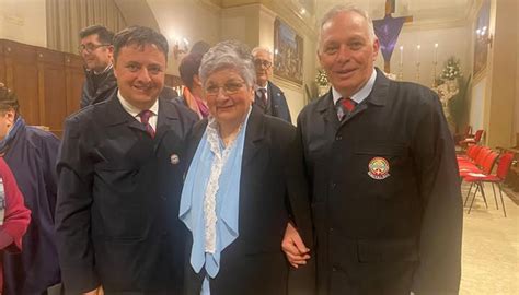 Antonietta Raco con l'uniforme da volontaria Unitalsi