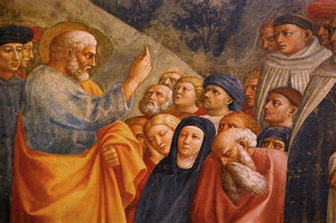 Pietro che predica dopo la Pentecoste