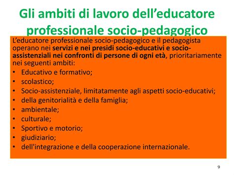 Schema illustrativo che mostra la distinzione tra le figure professionali di Educatore socio-pedagogico, Educatore socio-sanitario e Pedagogista.