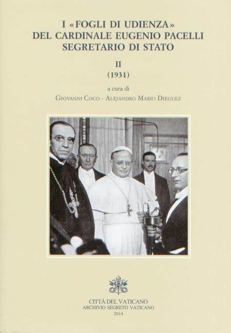 Eugenio Pacelli come cardinale Segretario di Stato del Vaticano
