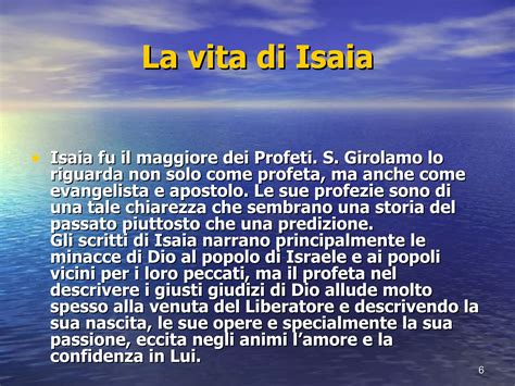 Illustrazione del profeta Isaia che annuncia la venuta del Messia