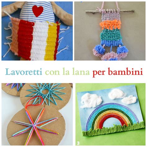 Illustrazione di bambini felici che realizzano lavoretti colorati con materiali semplici