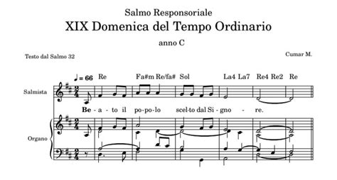 Schema che illustra la struttura del salmo responsoriale con le parti del salmista e dell'assemblea