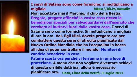 Schema informativo: i passaggi consigliati durante le tenebre (chiusura porte, candele benedette, preghiera costante).