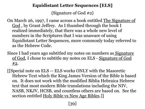 Schema illustrativo del metodo ELS (Equidistant Letter Sequence) utilizzato nella ricerca di codici biblici