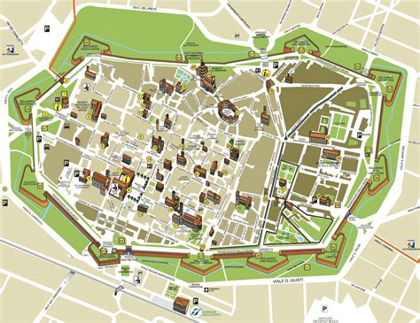 Mappa indicativa della suddivisione territoriale dell'Arcidiocesi di Lucca con le tre aree pastorali principali