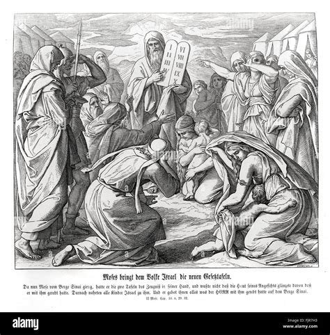 illustrazione di Mosè con il volto raggiante dopo il Sinai