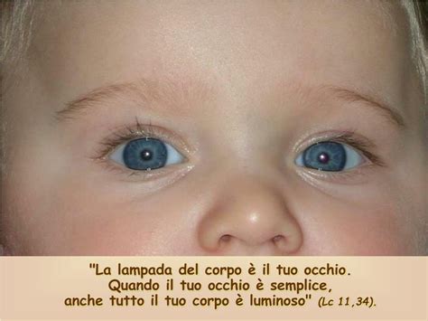 metafora dell'occhio come lampada del corpo