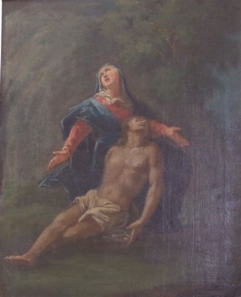 Dettaglio pittorico di un'opera di Giuseppe Bazzani raffigurante l'Annunciazione.