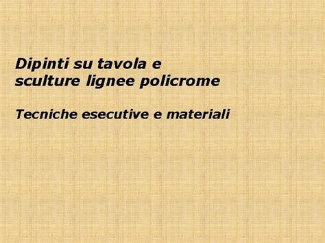 Schema illustrativo delle tecniche di restauro conservativo su sculture lignee policrome