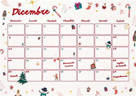 Illustrazione del calendario di dicembre con il 7 e l'8 evidenziati come giornate di festa e tradizione