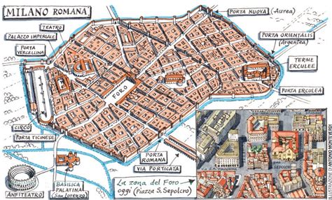 Mappa storica o schema archeologico relativo alle ville romane in Campania