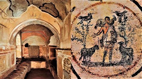 Rappresentazione dell'affresco delle Catacombe di Priscilla