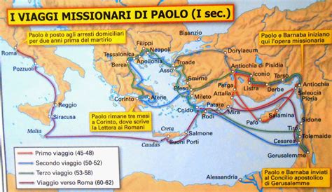 Illustrazione di San Paolo durante uno dei suoi viaggi missionari.