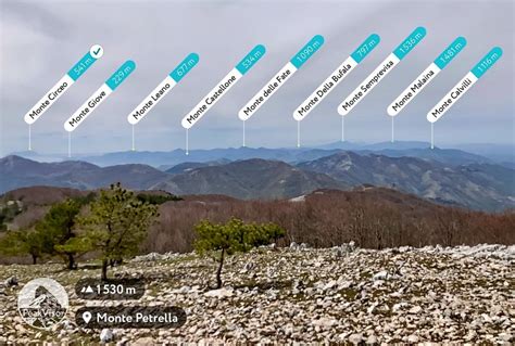 Scenic photo of the calcareous mountains of the Monti Aurunci