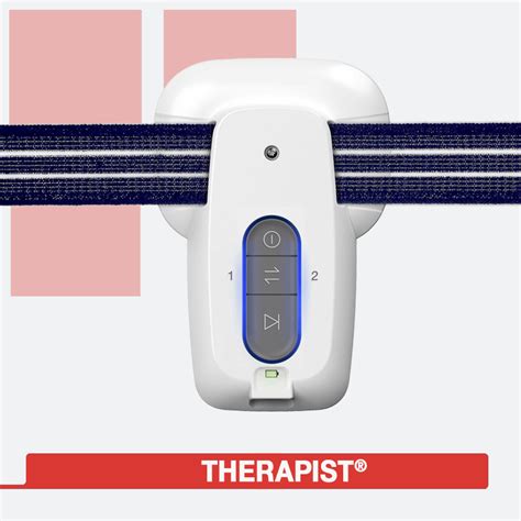 Dettaglio dell'apparecchio Magnetoterapia Therapist con evidenziate le dimensioni tascabili e la fascia elastica