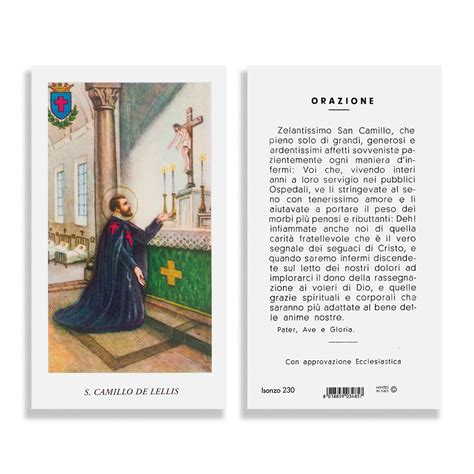 Illustrazione di San Camillo de Lellis in preghiera nel convento